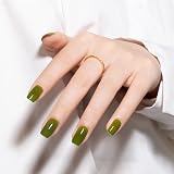 MAYCHAO Jelly Gel Nail Polish 15ML Green Soak Off UV LED Translucent view 5