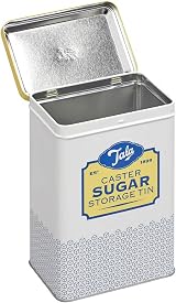 Tala Originals Storage Tin Yellow Cream Metal Sugar Jar view 4