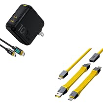 Amazon.com: AOHI 100W 2 Port USB C GaN+ Charger with 4ft USB C LED ...