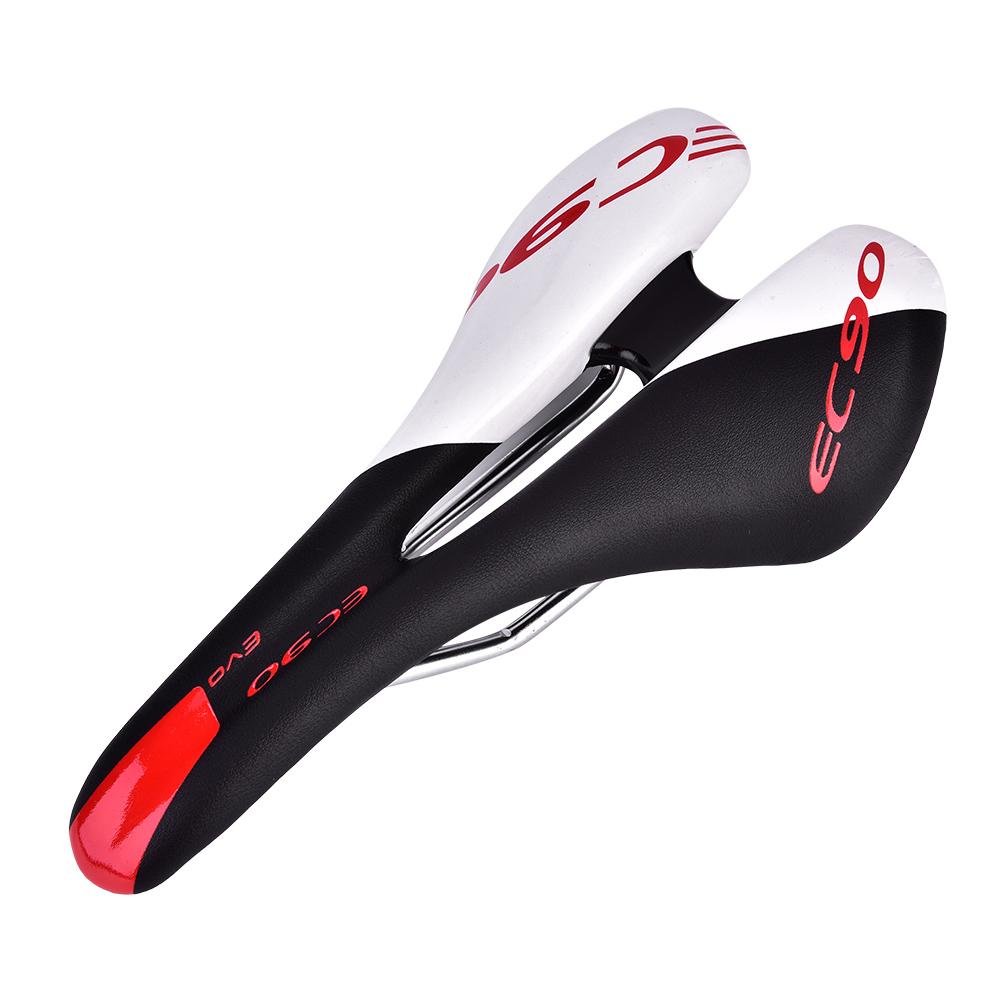 Photo 1 of 2Colors Durable Pu Leather Bike Cycling Saddle Mountain Bike Comfortable with Soft Cushion for Women Men Cycling?¡§o?Fit for Road Bike and Mountain Bike(Black & White) Mountain Bike Carbon Bike