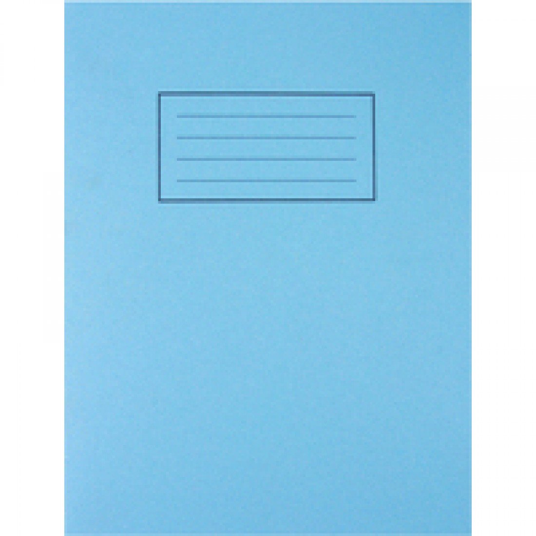 Silvine 9x7 Blue Exercise Books, Lined With Margin - 80 Pages (Pack of 10)