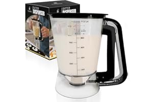 Pancake Batter Dispenser - Kitchen Must Have Tool for Perfect Pancakes, Cupcake, Waffle, Muffin Mix - White Elephant Gifts fo