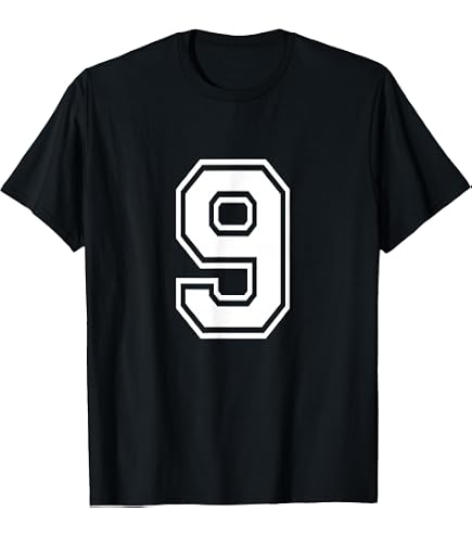 トップス 2006ss number nine numbering t-shirt Amazon.com: Number 9 T-Shirt Vintage Nine Tee Sports Design T