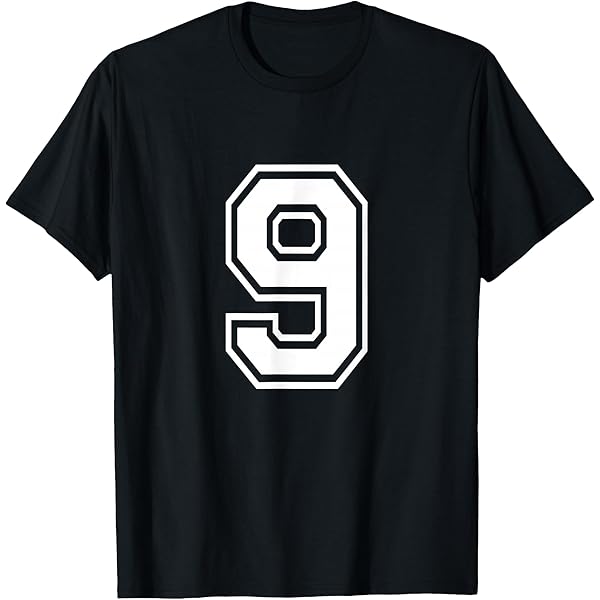 Amazon.com: Lucky Number Nine TShirt | No. 9 Vintage Retro Style