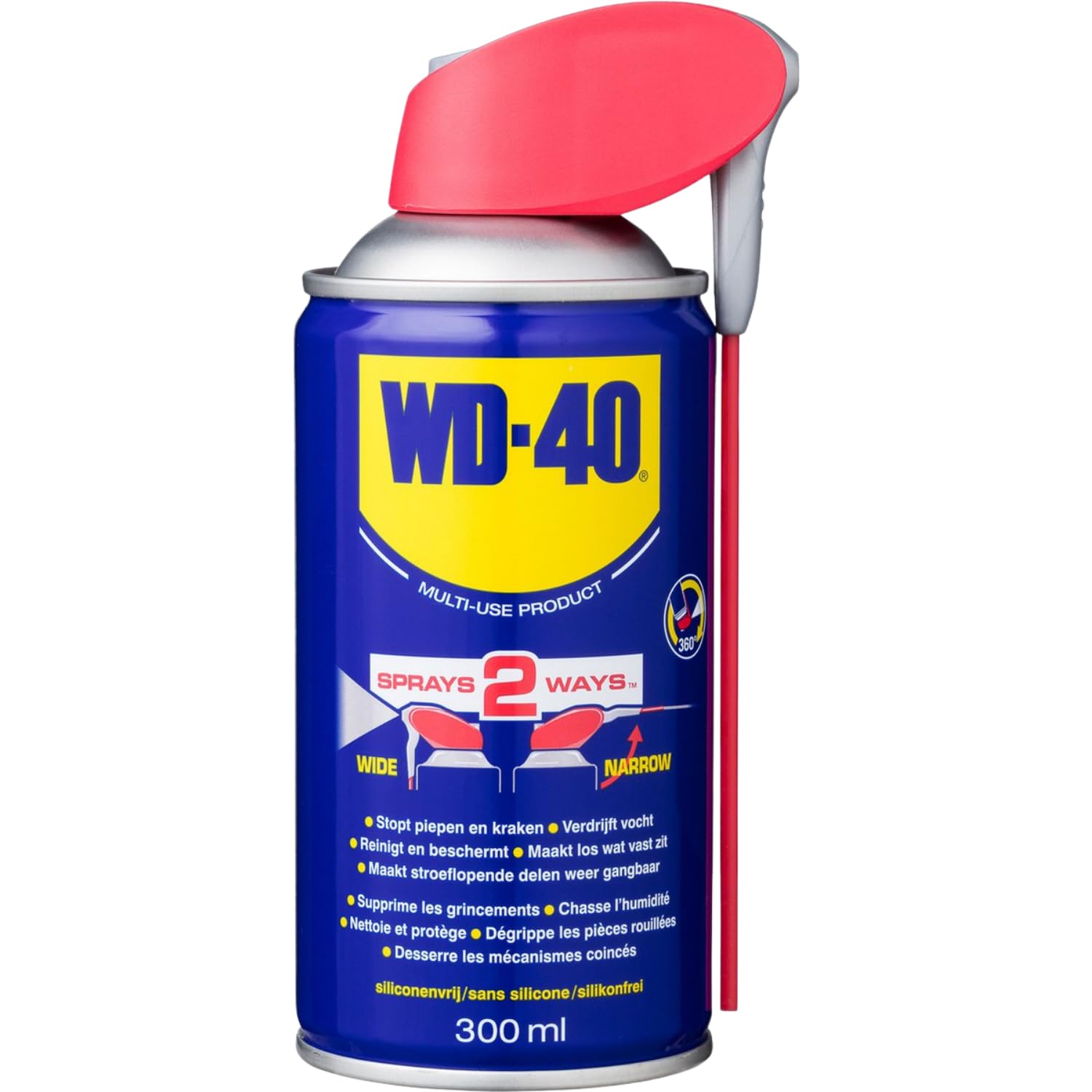 WD-40 Multi-Use Product Smart Straw - Multi Spray Oil & Lubricant. Removes grease, protects against rust and expels water, 300 ml