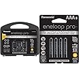 Panasonic K-KJ75KHC66A eneloop pro High Capacity Rechargeable Batteries Power Pack 6AA & Panasonic BK-4HCCA8BA pro AAA High Capacity Ni-MH Pre-Charged Rechargeable Batteries, 8-Battery Pack