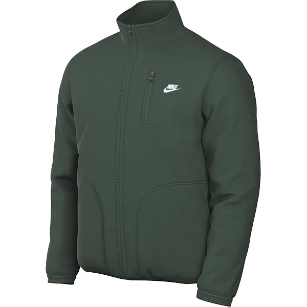 Nike Sportswear Club Men's Fleece Jacket (Fir/White, FZ0888-323