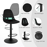 Lestarain LBAI64003-1 Kitchen Barstool Velvet Backrest 360° Swivel 60-81cm view 4