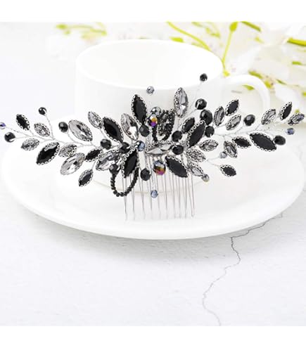 JWICOS Diadema De Cristal Con Diamantes De Imitación Para Mujer, Tocados De Novia Hechos A Mano Para Novias, Flores, Niñas, Accesorios Para El Cabello De Boda Para Baile De Graduación, Fiesta