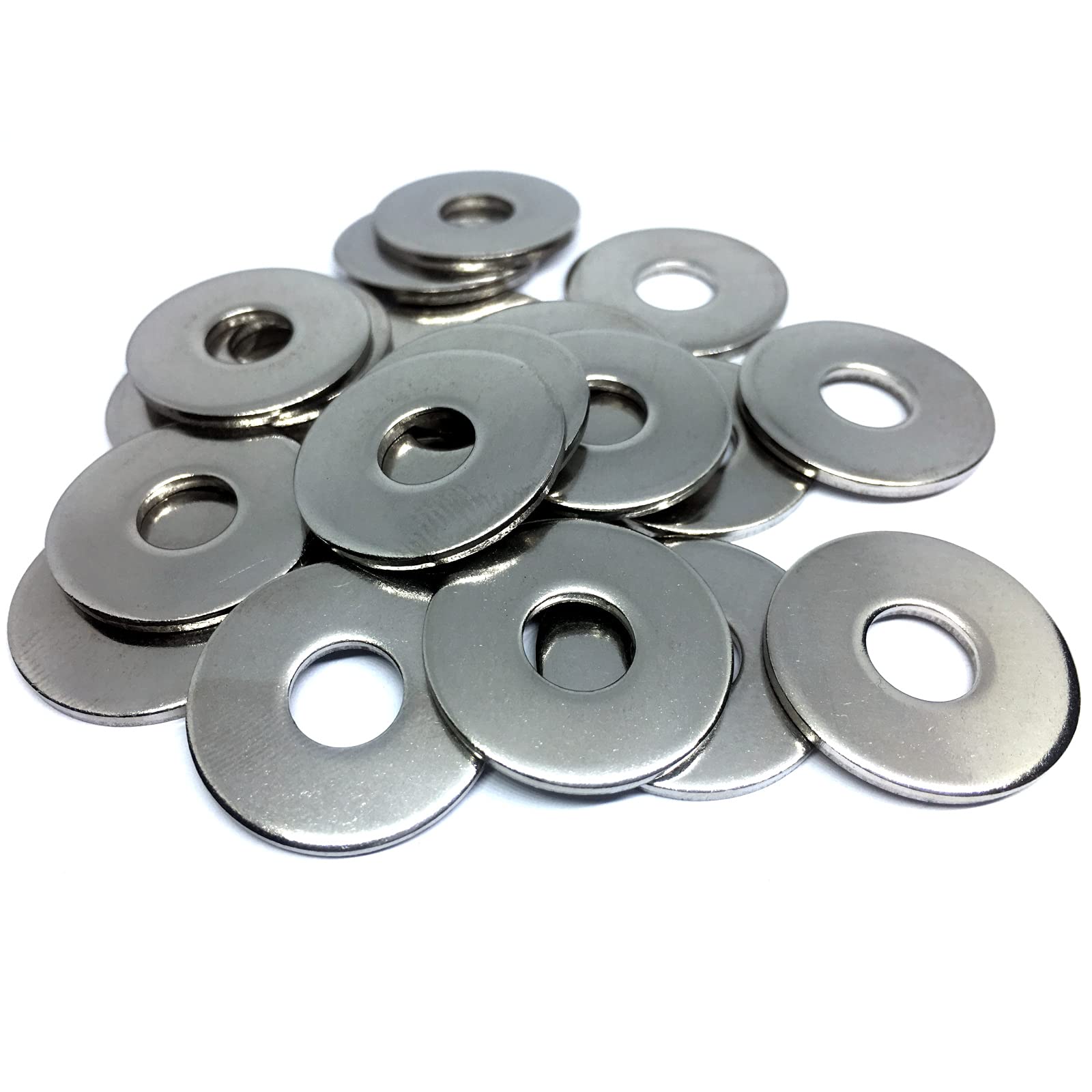 M8 Large Flat Washer DIN9021 Form G, A4 (316) Stainless Steel (Pack of 20)