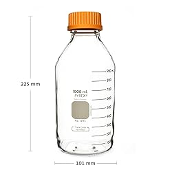 Pyrex Round Media Storage Bottle with GL45 Screw