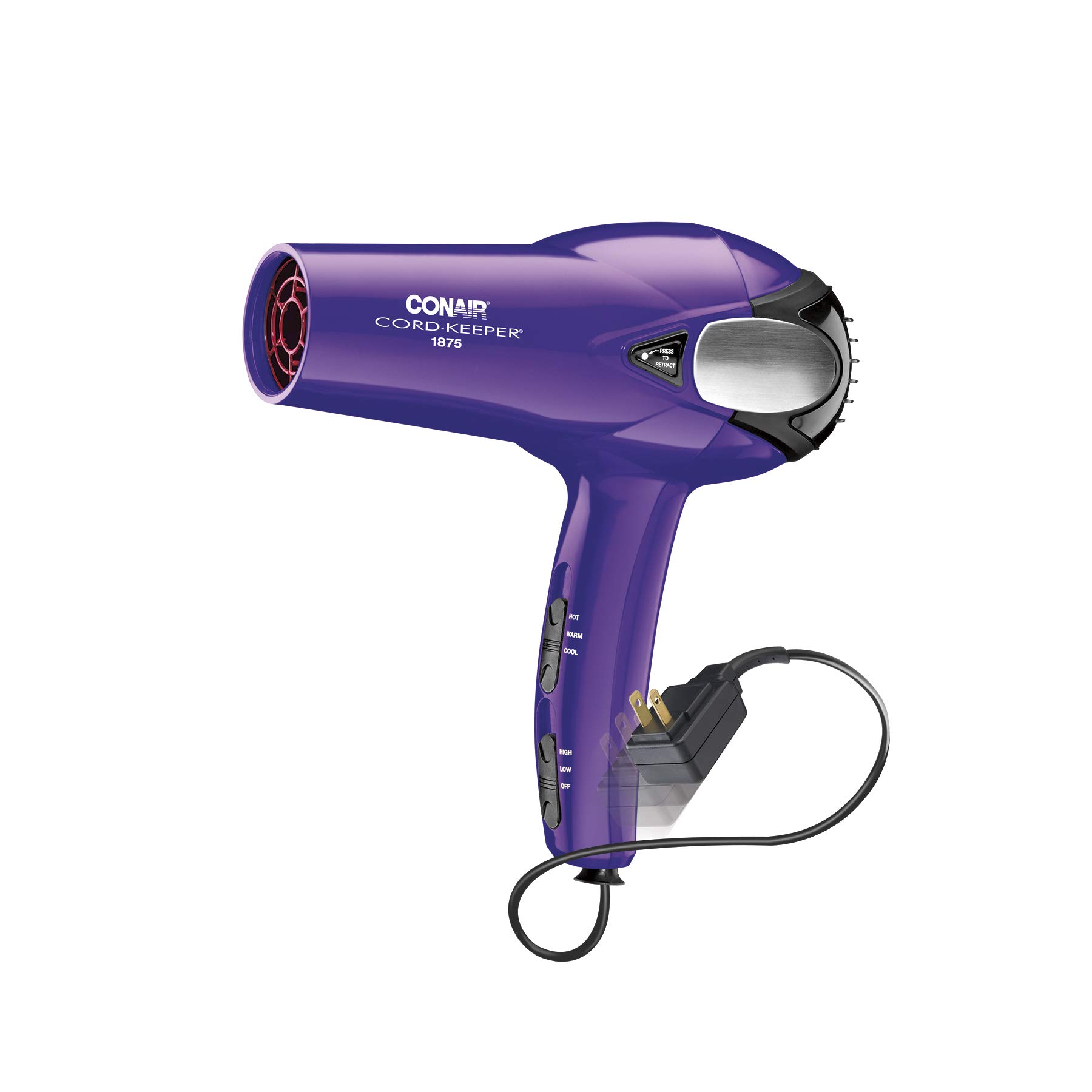 Conair 1875 Watt Cord Keeper Hair Dryer