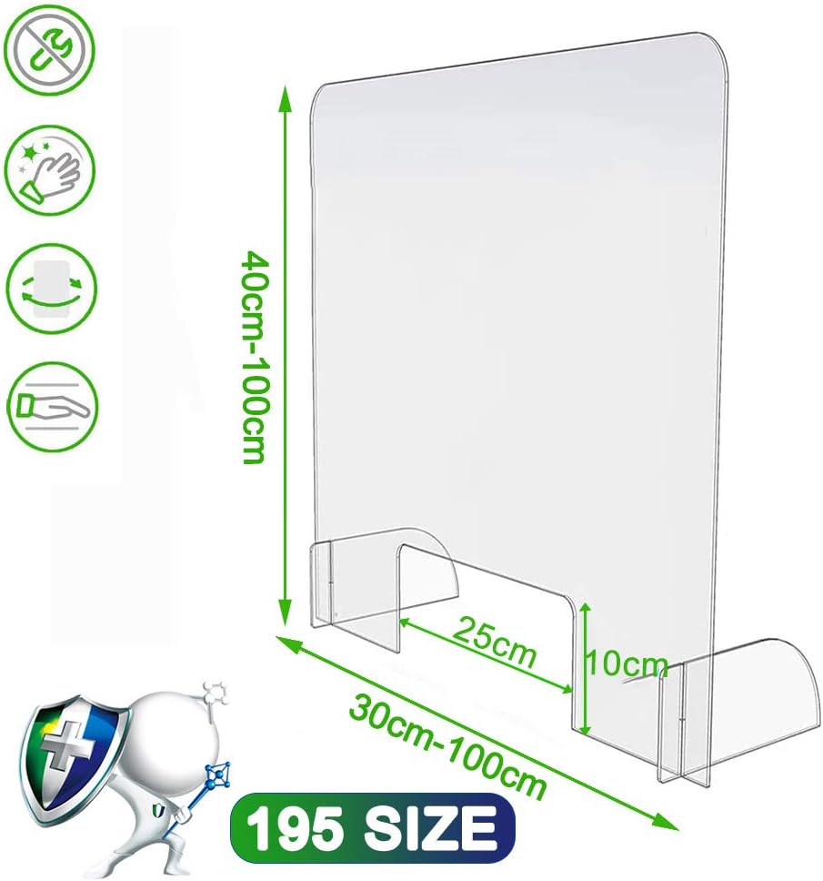 Separateur Transparent Pour Protection Comptoir Magasin Ppf Plaque De Protection En Plexiglas Pour Comptoir 30x40cm Plexiglas Comptoir Aiyaoo Hygiaphone Protection Lxh Rangement Et Organisation Cuisine Maison
