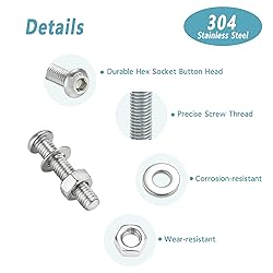 Kadrick 300 Pcs M4 Screw Assortment Button Head
