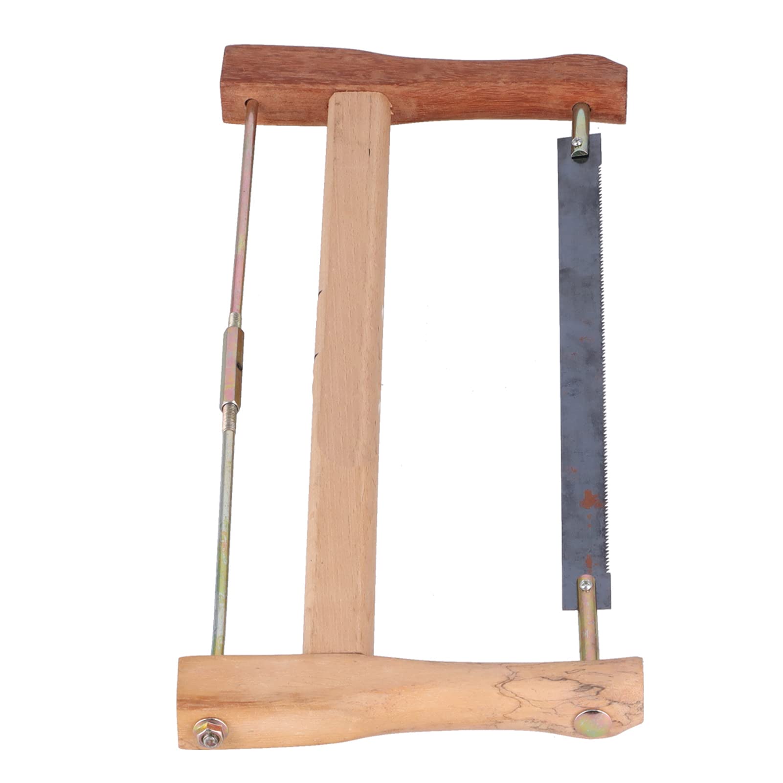 Frame Saw, Teakwood Handsaws, Blade Replacement Carpenter Hand Bow Wood Cutting Tool, Portable Frame Saw for Cutting Wood(400mm)