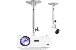 2-Be-Best Projector Mount Mini Projectors Hanger 360° Rotatable Head Tilt 180° Projector Wall Mount with Length 7in /18 cm Si