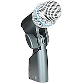 Shure BETA 56A Snare and Tom Microphone - Supercardioid Swivel-Mount Dynamic Drum Mic for Close Miking, Equipped with Shock M