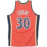 Adult Golden State Warriors Stephen Curry 2009 Alternate Orange Throwback Swingman Jersey - Men's by Mitchell & Ness