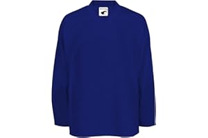 Pearsox Mesh Polyester Hockey Jersey for Men's - Ice Hockey Athletic Plain Sports Jersey with Pullover Closure, Long Sleeves