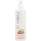 St Moriz Professional Insta-Grad Shimmer Self Tanner Lotion in Medium - Illuminating Instant Self Tan with Added Shimmer, Aloe Vera and Vitamin E - Dermatologically Tested (6.76 Fl OZ)