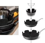 MUNSKT 6 Piece Pot Pan Protectors Felt Divider Set Adjustable 3 Sizes view 9