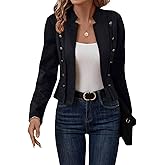 YLIKEA Women's Faux Suede Cropped Jackets Fall Casual Business Long Sleeve Open Front Blazer Jacket Coat