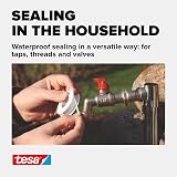 tesa PTFE Plumbing Repair Tape 12mm x 12m White 56220-00000-00 view 6