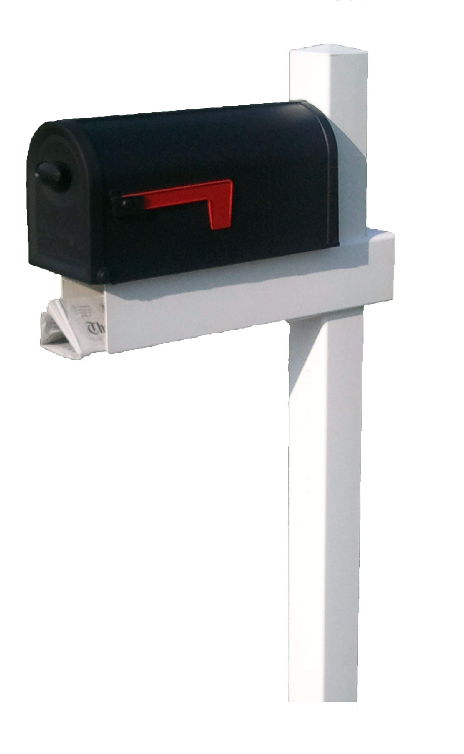 Handy Post 54in x 24in White Vinyl Mailbox Post Sleeve The Dead Bell