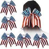 Ncmama Baby Girls Cheer Bows - Ponytail Holder Jumbo Hairbow For Cheerleader Girls