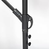 GardenCo 3m Cantilever Banana Parasol with Weatherproof Cover Grey view 8