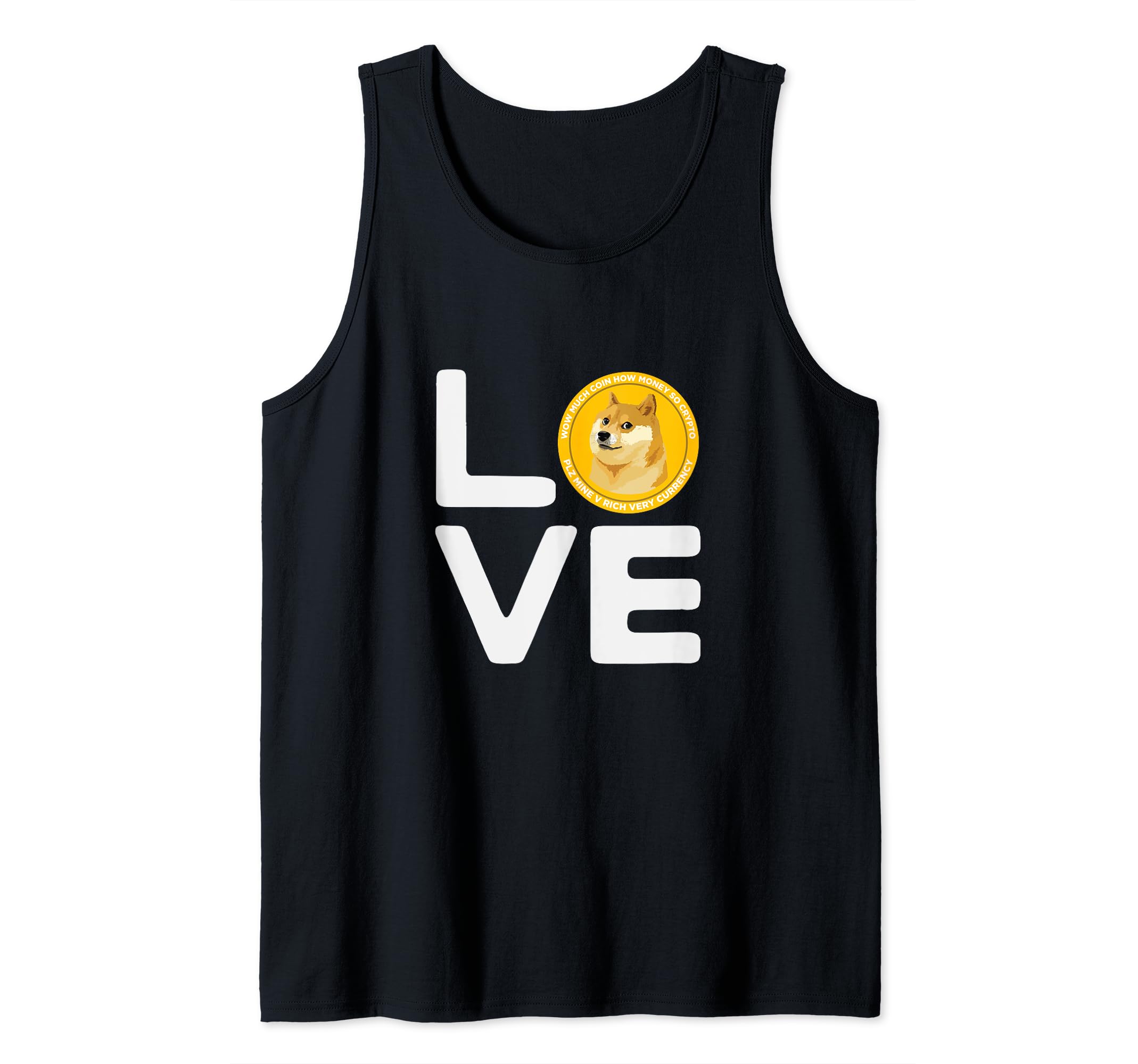 Dogecoin Love Blockchain Crypto Coin Lover Hodler Humor Tank Top