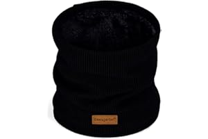 Beesgarden Winter Neck Warmer Snood with Gift Box Greeting Card, Soft Fluff Lining Scarf for Walking Cycling Hiking Skiing