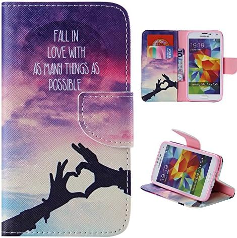 Galaxy S5 Case,Samsung S5 Case,S5 Case,leather Flip Credit Card Wallet Protective Case Magnetic Clasp for Samsung Galaxy S5 i9600