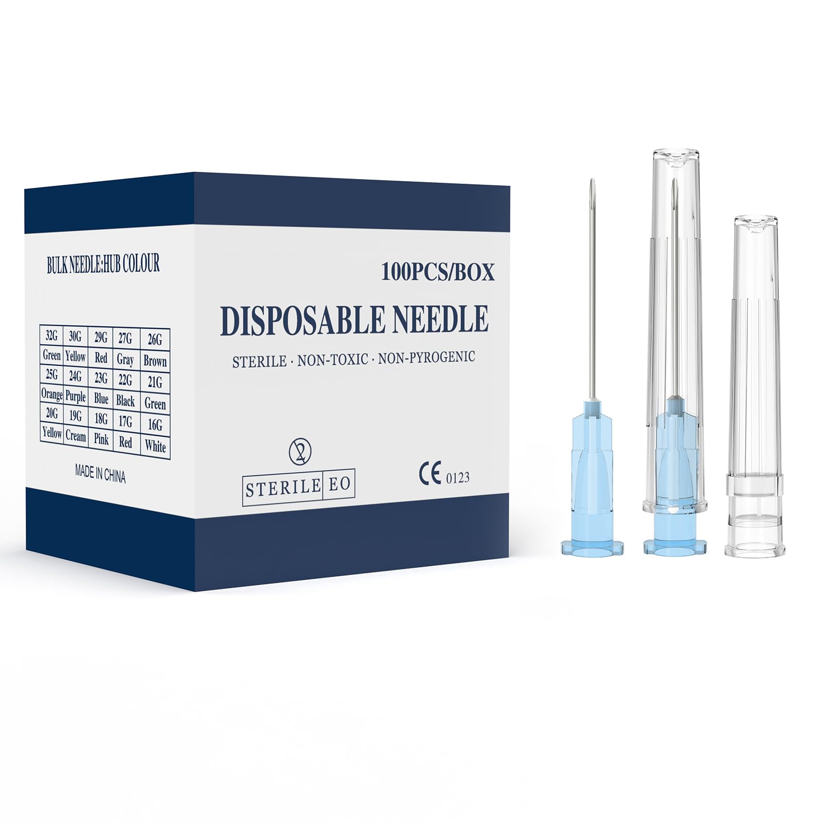 Photo 1 of 23 Gauge 1.5 Inch Needle, Individually Wrapped, 100 PCS Luer Lock Needles Industrial Dispensing Accessories(23G 1.5-Inch)