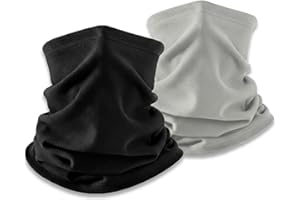 KUKASEN Neck Gaiter Neck Warmer for Men & Women, Fleece Thermal Windproof Face Cover for Winter Outdoor