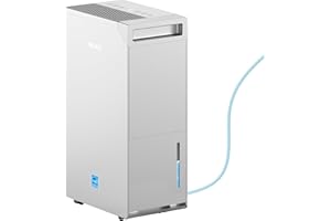 5000 Sq.Ft Energy Star Most Efficient 2024 Dehumidifier with Pump,DECIUU Max 100 Pint (Standard 70 Pint) Dehumidifier for Basement with Drain Hose,Intelligent Humidity Control for Home Bathroom Garage