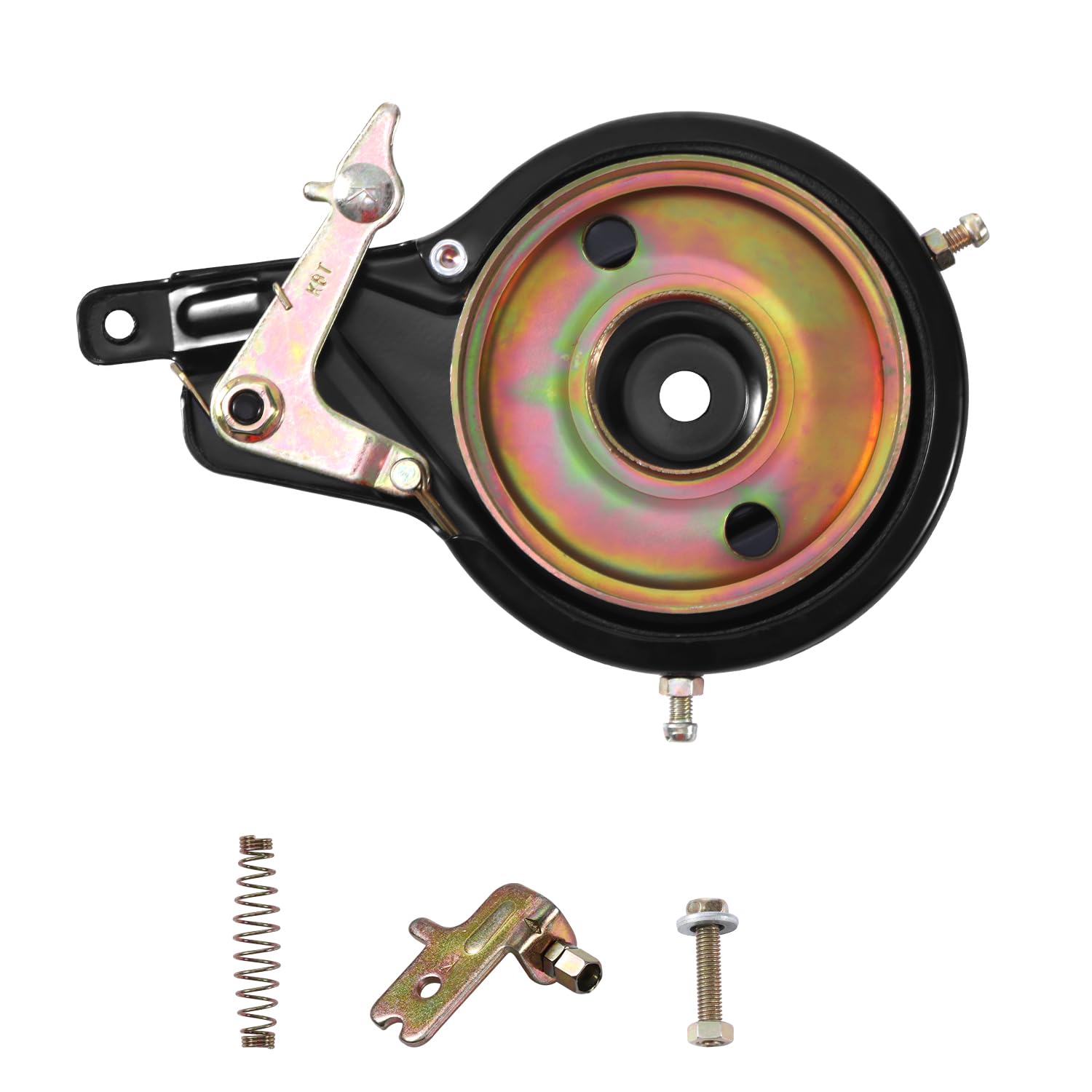 KAMIER 90mm Rear Band Drum Brake Assembly Replacement for Razor MX350 MX400 ZR350 SX350 Dirt Bike Pocket Mod Electric Scooter Rambler 12 Mini Bike Kids Pocket Rocket E-Bike E-Scooter Hevay Duty Parts