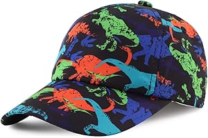 Zsedrut Dinosaur Toddler Baseball Cap Summer Kids Ball Caps Waterproof Quick-Dry Trucker Hat Boys Girls 2-6Y