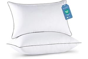 JOLLYVOGUE Standard Pillows Set of 2, Cooling and Supportive Pillows Full Size Set of 2 for Side and Back Sleepers, Down Alternative Hotel Collection Sleeping Pillow