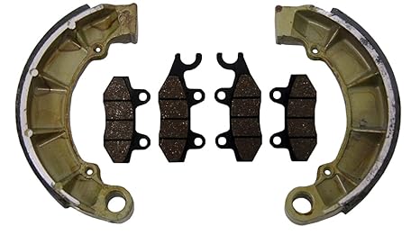 1998-2000 Kawasaki KLF300 Bayou 300 4X4 Front Brake Pads And Rear Brake Shoes