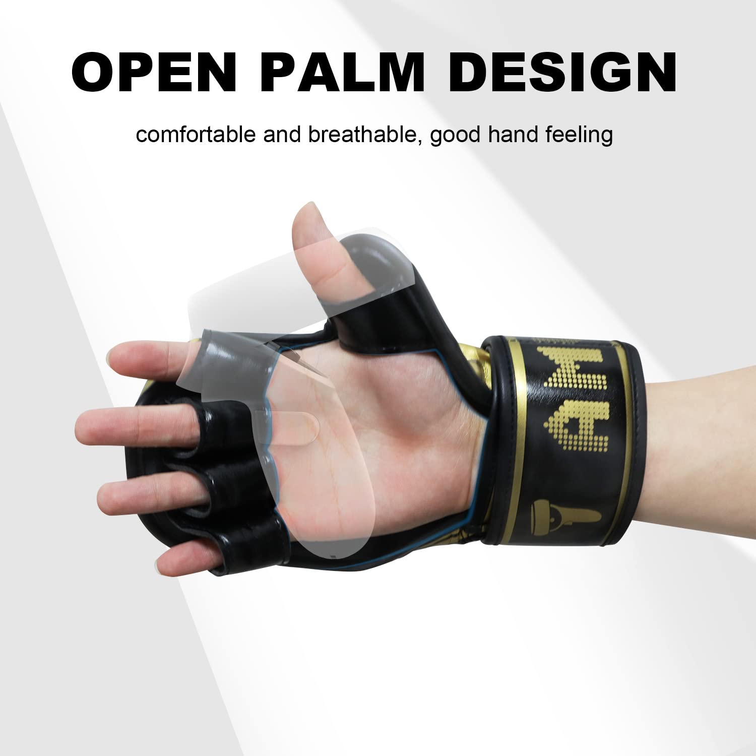 AMVR Boxing Gloves for Meta Quest 2/1 or Rift S Touch Controllers, Compatible with Playing Thrill of The Fight or Other VR Boxing Type Games, Making VR Experience More Realistic