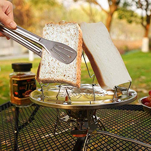 Camper Toaster, Stainless Steel 4 Slice Propane Bread Toaster with