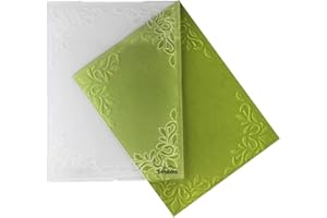 BIRABIRA Bira Craft 4.25" X 5.75" Embossing Folder, Assorted Designs. (Decorative Frame-1)