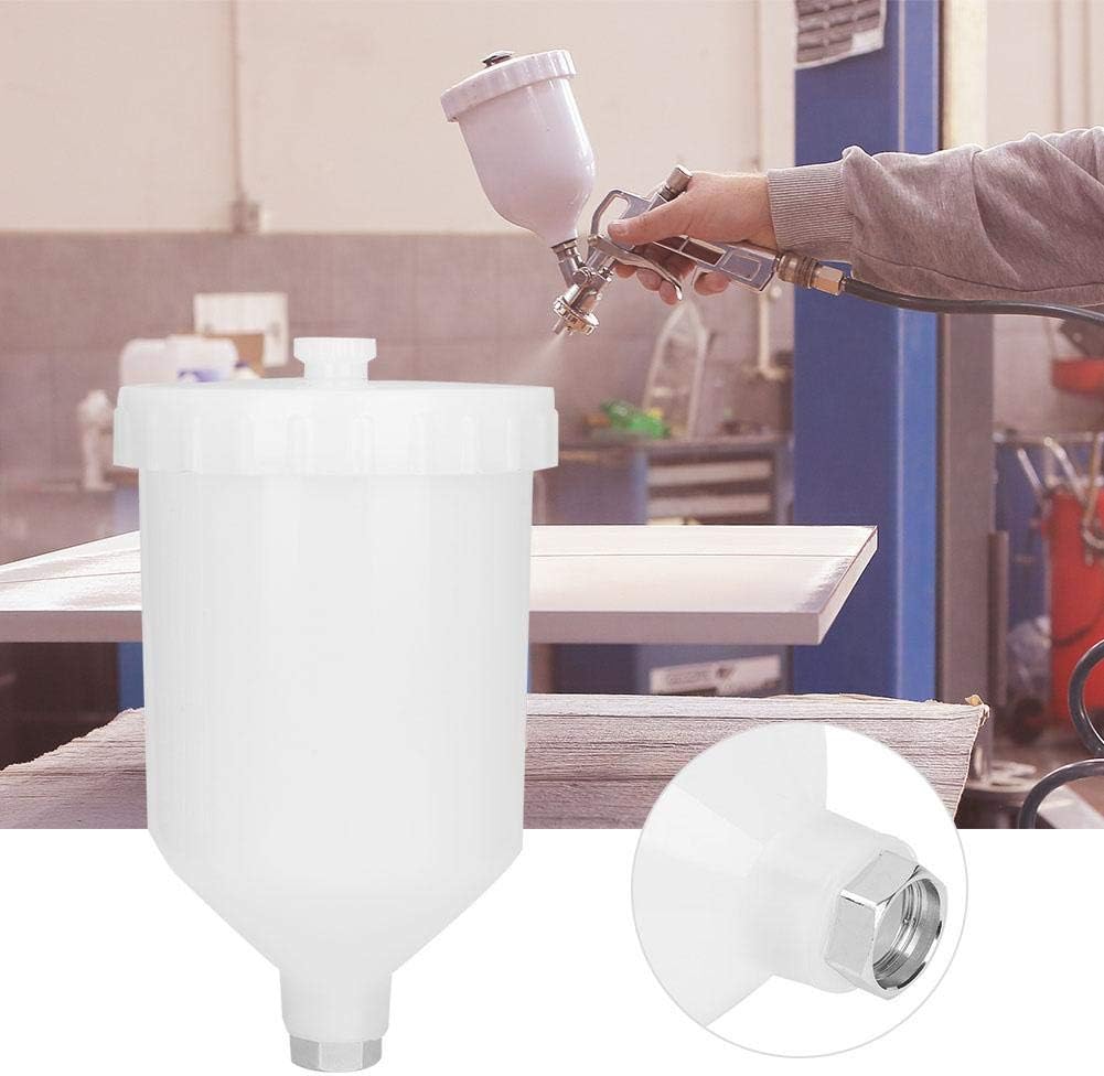 Fafeicy 600ml Spray Gun Pot for Paint Sprayer High Hardness Plastic Paint Cup with Stainless Steel Threaded Connector - Image 5