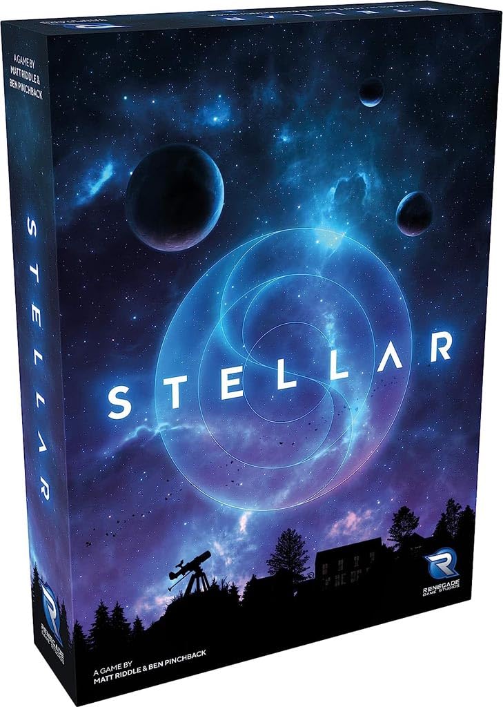 Renegade Game Studios Stellar, 5 in x 7 in x 1.5 in (12.6 cm x 4 cm x 3.8 cm)