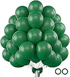 110pcs Dark Green Balloons 12 Inch Green Latex
