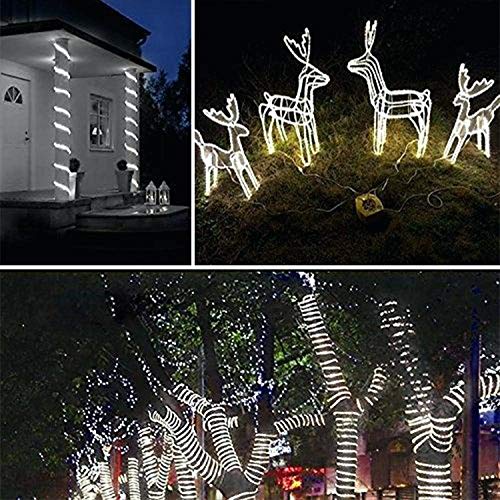 image for SURNIE 50ft LED Round Rope Lights with Waterproof 540 LEDs Strip Light