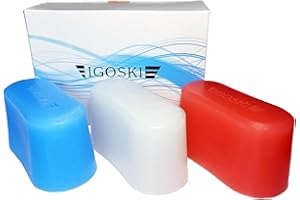 IGOSKI 3 Packs Ski and Snowboard Wax Different Temp Range Ultimate Ski and Snowboard Wax Kit 300g in Total