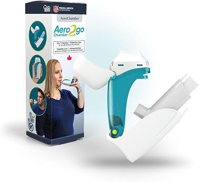AeroChamber2go Portable Inhaler Spacer & Case for Metered Dose Inhalers