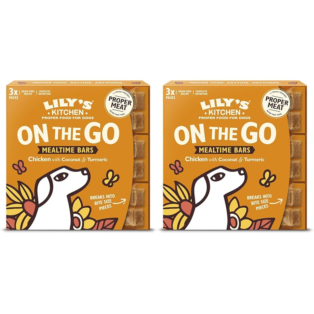 Lily's Kitchen Made with Natural Ingredients Chicken On the Go Bars for Dogs 16 x 40g